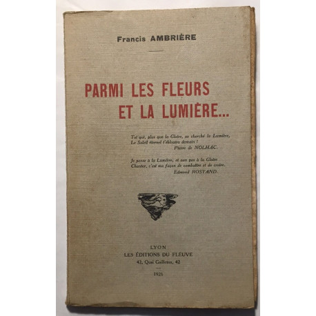 Parmi les fleurs et la lumière