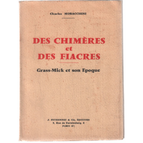 Des chimères et des fiacres