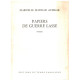 Papiers de guerre lasse