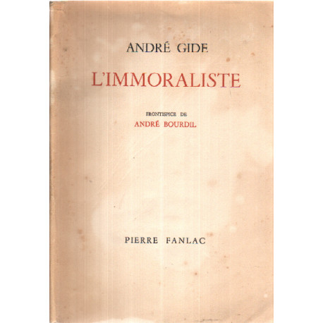 L'immoraliste / frontispice de andré bourdil