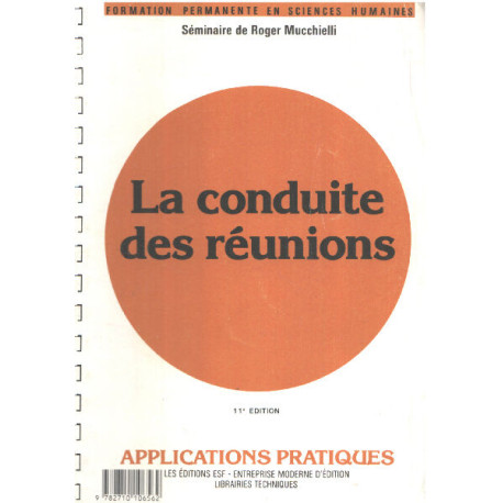 La conduite des réunions