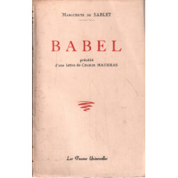 Babel précédé d'une lettre de charles maurras