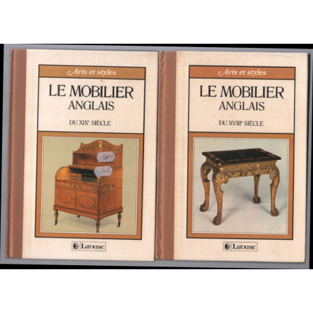 Le mobilier anglais du XVIIIe et XIXe siècle ( 2 livres )