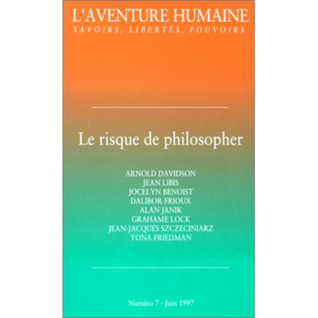 Le risque de philosopher