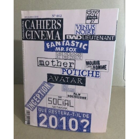 Les cahiers du cinéma n° 662