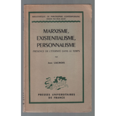 Marxisme existentialisme personnalisme