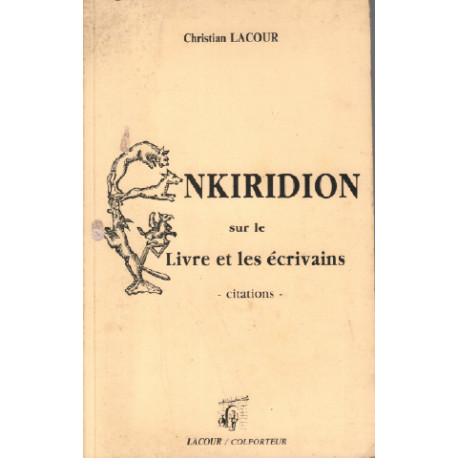 Enkiridion sur le livre et les écrivains : Citations