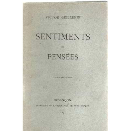 Sentiments et pensées