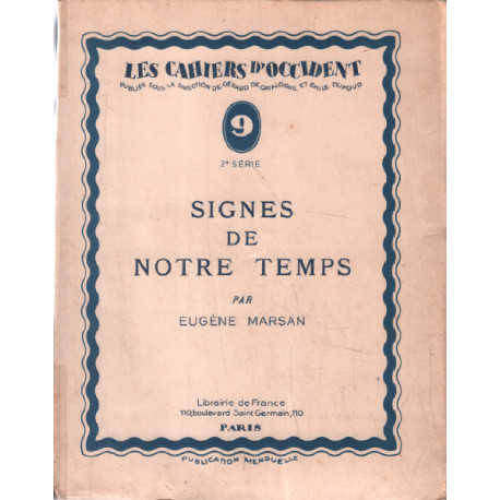 Signes de notre temps / portait de l'auteur par achille Ouvré