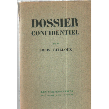 Dossier confidentiel