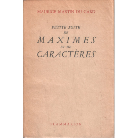 Petite suite de maximes et de caracteres