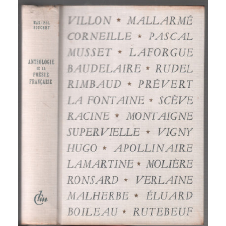Anthologie de la poésie francaise *