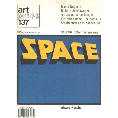 Art press n° 137 / edward ruscha