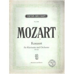 Konzert für klarinette und orchester KV 622 ( partition )