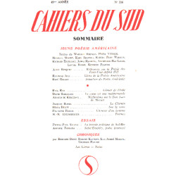 Cahiers du sud n° 336 / jeune poesie américaine
