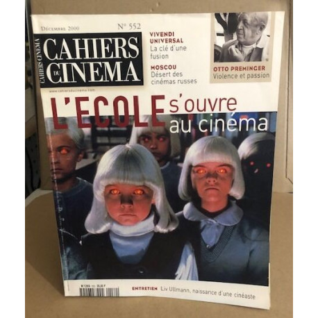 Les cahiers du cinéma n° 552