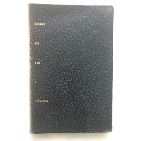 Des vies parralèles / hommes illustres (tome 1)