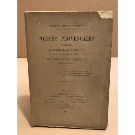 Poésies provençales modernes traduites en vers français avec de...
