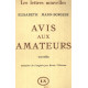 Avis aux amateurs