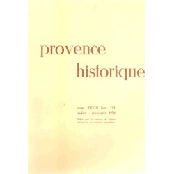 Provence historique /tome XXVIII/ fascicule 113