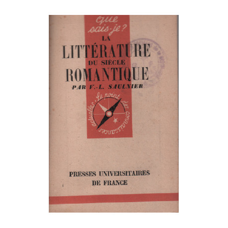 La littérature du siècle romantique