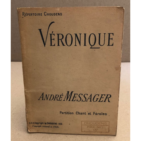 Veronique / partition chant et paroles