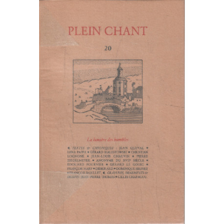 Plein chant n° 20 / la lumiere des humbles