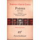Poésies (1921-1927 ) chansons-poeme du cante jondo-ramancero gitan