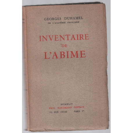 Inventaire de l'abîme