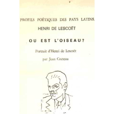 Ou est l'oiseau ? / portrait de jean cocteau / EO