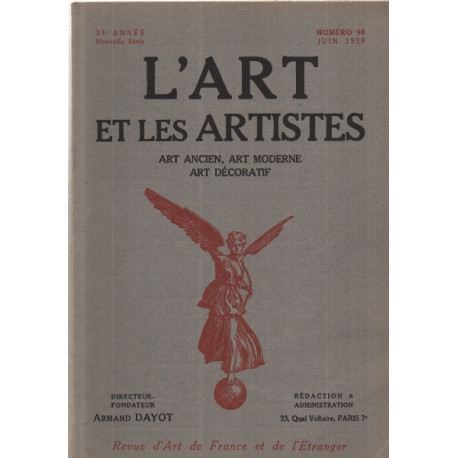 L'art et les artistes n°98