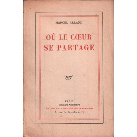 Ou le coeur se partage / EO numerotée