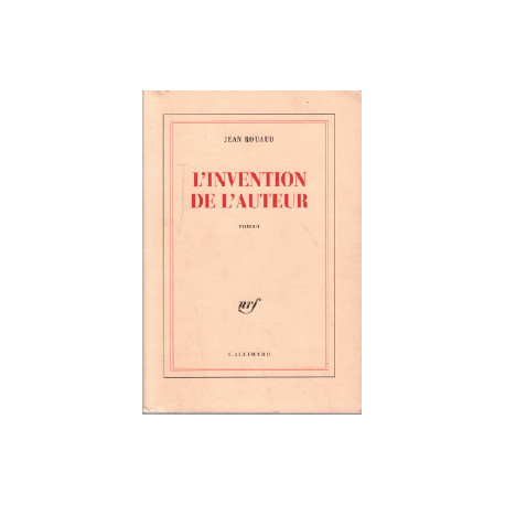 L'invention de l'auteur
