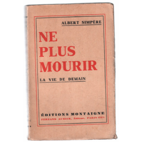 Ne plus mourir