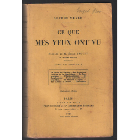 Ce que mes yeux ont vu (1911)