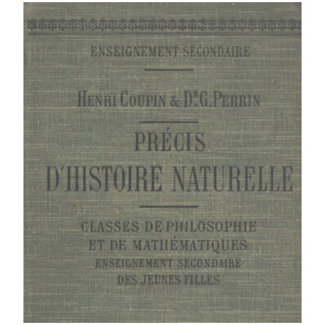 Précis d'istoire naturelle / classe de philosophie et de mathématiques
