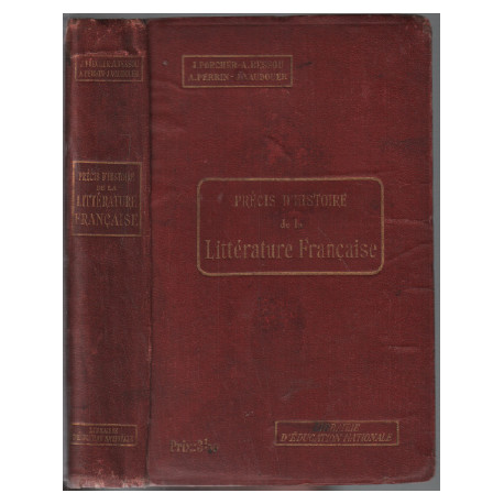 Précis d'histoire de la littérature francaise