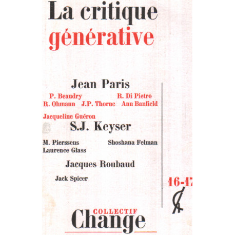 La critique générative