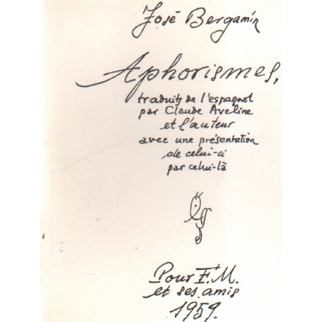 Aphorismes / EO numerotée