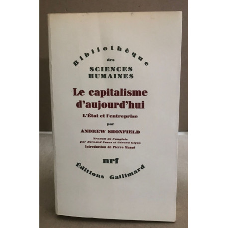 Le capitalisme aujourd'hui l'état et l'entreprise