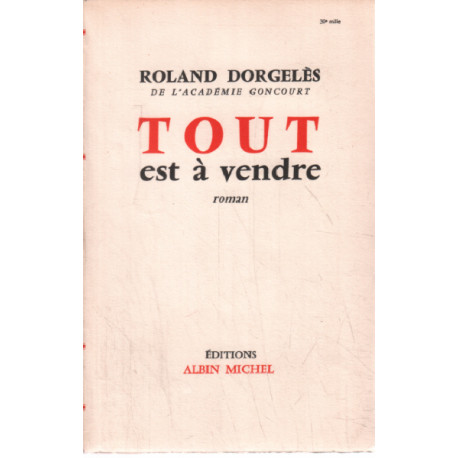 Tout est à vendre