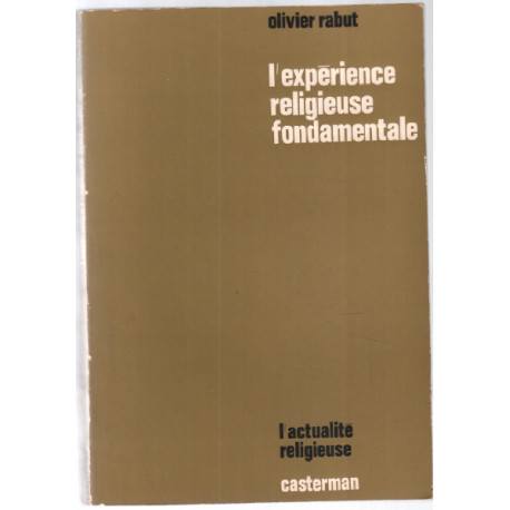 L'expérience religieuse fondamentale