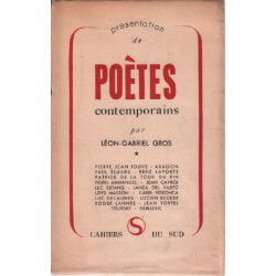 Presentation de poetes contemporains/ EO numéroté 1/20 hors commerce