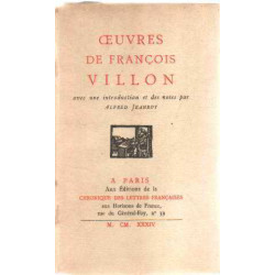 Oeuvres avec une introduction et des notes par alfred jeanroy