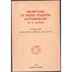 Promenades en poésie italienne contemporaine en 33 auteurs