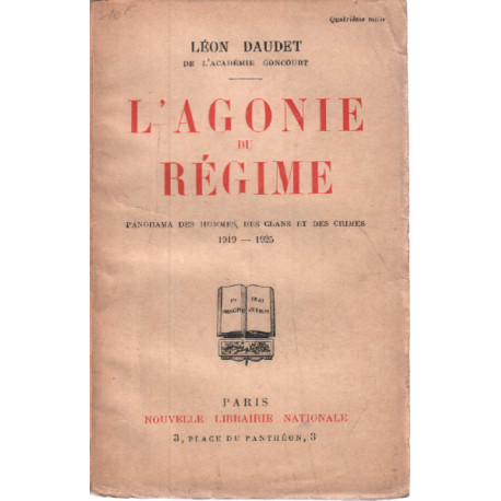 L'agonie du régime / panorama des hommes des clans et des crimes...