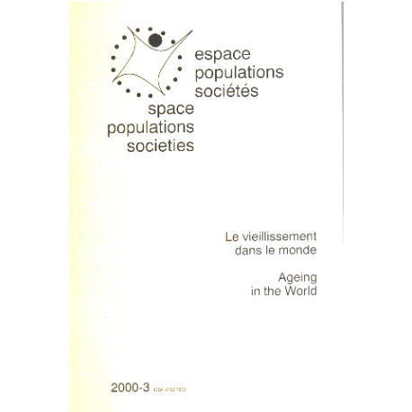 Espace populations sociétés / space populations societes/ le...