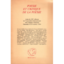 Poésie et critique de la poésie