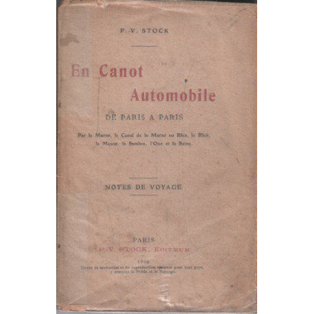 En canot automobile de paris à paris par la marne le canal de la...