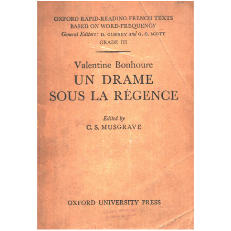Un drame sous la régence